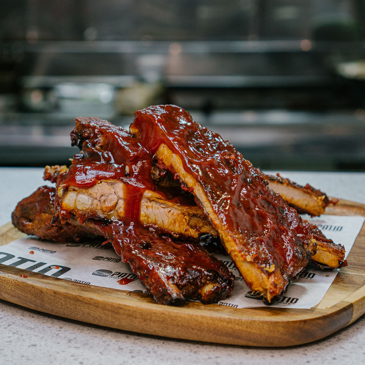 Costillas a la barbacoa